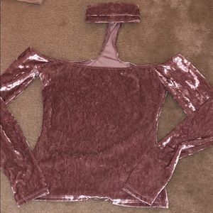 Baby Pink Corduroy Top